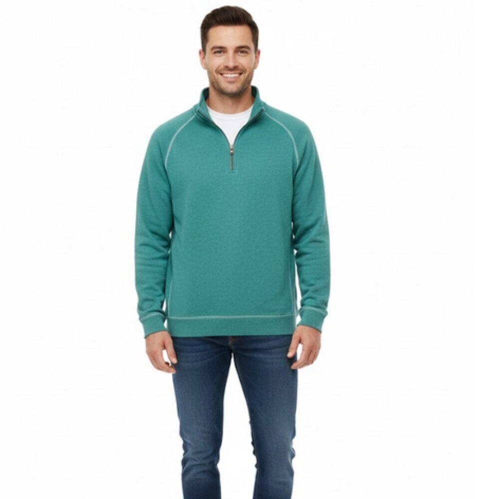 LL Bean 1/4 Zip Men's Sweater Traditional Fit Pullover Stonecoast Mid-weight, L